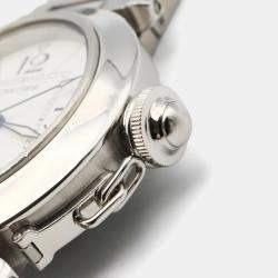 Pre Owned Cartier Pasha C de Cartier W31074M7 Automatic White Stainless Steel  Women's Wristwatch 35 mm