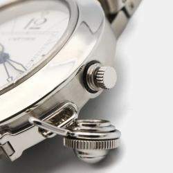 Pre Owned Cartier Pasha C de Cartier W31074M7 Automatic White Stainless Steel  Women's Wristwatch 35 mm