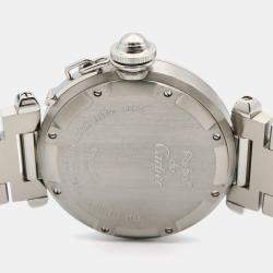 Pre Owned Cartier Pasha C de Cartier W31074M7 Automatic White Stainless Steel  Women's Wristwatch 35 mm