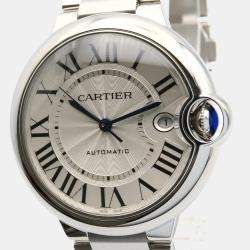 Pre Owned Cartier Ballon Bleu WSBB0040 Automatic Silver Stainless Steel Women's Wristwatch 39.5 mm