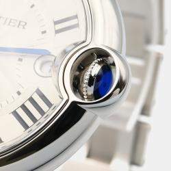 Pre Owned Cartier Ballon Bleu WSBB0040 Automatic Silver Stainless Steel Women's Wristwatch 39.5 mm