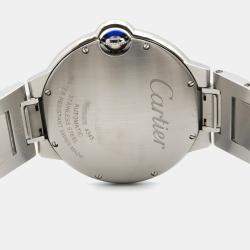 Pre Owned Cartier Ballon Bleu WSBB0040 Automatic Silver Stainless Steel Women's Wristwatch 39.5 mm
