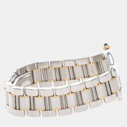 Pre Owned ساعة يد نسائية كارتييه 21 مست دي كارتييه W10072R6 كوارترز فضية مطلية بالذهب 31 مم