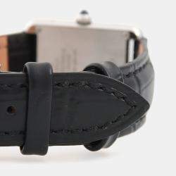 Pre Owned Cartier Tank Solo W5200013 Quartz White Stainless Steel Women's Wristwatch 31mm