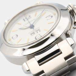 مملوكة مسبقًا Cartier Pasha C de Cartier W31044M7 Automatic Silver Stainless Steel Women's Wristwatch 35 mm