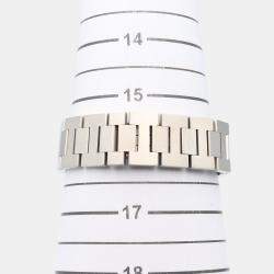 مملوكة مسبقًا Cartier Pasha C de Cartier W31044M7 Automatic Silver Stainless Steel Women's Wristwatch 35 mm