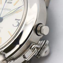 مملوكة مسبقًا Cartier Pasha C de Cartier W31044M7 Automatic Silver Stainless Steel Women's Wristwatch 35 mm