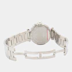مملوكة مسبقًا Cartier Pasha C de Cartier W31044M7 Automatic Silver Stainless Steel Women's Wristwatch 35 mm