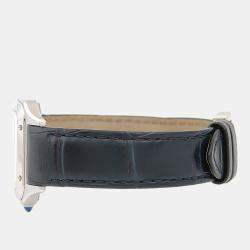 مملوكة مسبقًا Cartier Santos Dumont WSSA0023 Quartz White Stainless Steel Women's Wristwatch 38mm