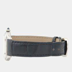 مملوكة مسبقًا Cartier Santos Dumont WSSA0023 Quartz White Stainless Steel Women's Wristwatch 38mm