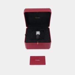 مملوكة مسبقًا Cartier Tank WSTA0042 Quartz Silver Stainless Steel Women's Wristwatch 29.5 mm× 22 mm
