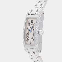 Pre Owned مرصع كارتير تانك أمريكان WB7018L1 28 مم × 19 مم