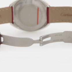 Pre Owned  ساعة يد نسائية كارتييه كلي دو كارتييه WSCL0016 فضية قرص أوتوماتيكية ستانلس ستيل 31 ملم