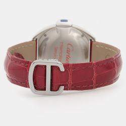 Pre Owned Cartier Cle de Cartier WSCL0016 Automatic Silver Dial Stainless Steel Women's Wristwatch 35mm