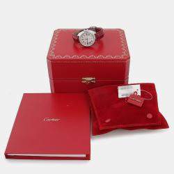 Pre Owned Cartier Cle de Cartier WSCL0016 Automatic Silver Dial Stainless Steel Women's Wristwatch 35mm