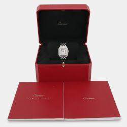 مملوكة مسبقًا ساعة كارتير بانثر ستانلس ستيل فضية كوارتز للنساء 26.5 مم