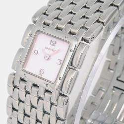 مملوكة مسبقًا ساعة يد نسائية كارتييه بانثر روبان 2420 ستانلس ستيل MOP كوارتز 22 مم