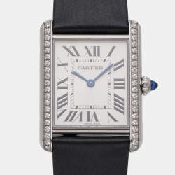 Pre Owned ساعة يد نسائية كارتييه تانك ماست ستانلس ستيل ماس 25.5 مم