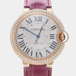 Pre Owned Cartier Ballon Bleu WE900551 Automatic 18K Rose Gold Women's Wristwatch 36 mm