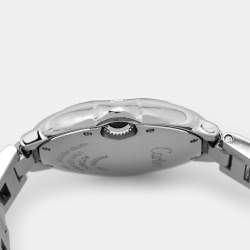 Pre Owned Cartier Ballon Bleu 3489 Pink Dial Stainless Steel Women's Wristwatch 33 mm