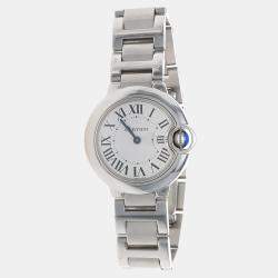 مملوكة مسبقًا ساعة يد نسائية كارتييه بالون بلو W69010Z4 كوارتز ستانلس ستيل 28 مم