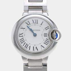 مملوكة مسبقًا Cartier Ballon Bleu W69010Z4 Quartz Stainless Steel Women's Wristwatch 28 mm