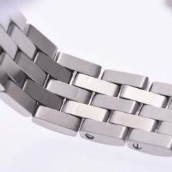 Pre Owned Cartier White Stainless Steel Panthère de Cartier Women's Wristwatch 22 MM