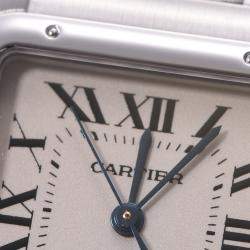 Pre Owned Cartier White Stainless Steel Panthère de Cartier Women's Wristwatch 22 MM