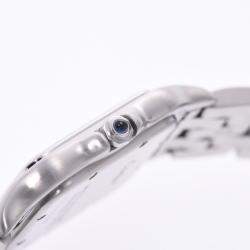 Pre Owned Cartier White Stainless Steel Panthère de Cartier Women's Wristwatch 22 MM