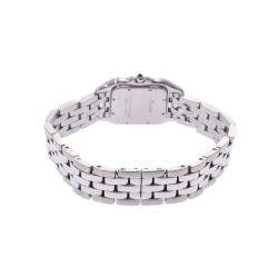 Pre Owned Cartier White Stainless Steel Panthère de Cartier Women's Wristwatch 22 MM
