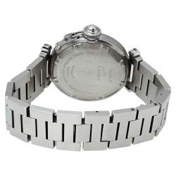 Pre Owned ساعة يد نسائية كارتييه "باشا دو كارتييه 2324 أوتوماتيك" ستانلس ستيل سوداء 35 مم