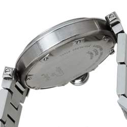 Pre Owned ساعة يد نسائية كارتييه "باشا دو كارتييه 2324 أوتوماتيك" ستانلس ستيل سوداء 35 مم