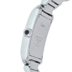 Pre Owned Cartier Silver Stainless Steel Tank Francaise 2301 Women's Wristwatch 25 mm