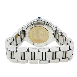 Pre Owned Cartier Silver Stainless Steel Must de Cartier 21 1340 Women's Wristwatch 28 mm