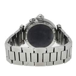 Pre Owned Cartier White Stainless Steel Pasha C de Cartier 2324 Automatic Women's Wristwatch 35 MM