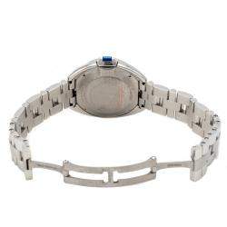 Pre Owned Cartier Silver Cle De Cartier Steel Automatic Ladies Wristwatch 31 MM