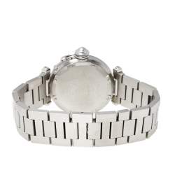 Pre Owned Cartier Silver Stainless Steel Pasha de Cartier 2324 Women's Wristwatch 35 mm