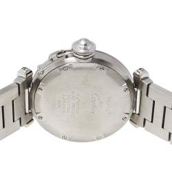 Pre Owned Cartier Silver Stainless Steel Pasha de Cartier 2324 Women's Wristwatch 35 mm