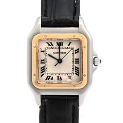 Pre Owned Cartier 18K Yellow Gold & Stainless Steel Panthere 1100 Women's Wristwatch 27 mm