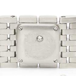 Pre Owned Cartier Pink MOP Stainless Steel Ruban Quartz W61003T9 Women's Wristwatch 21 MM