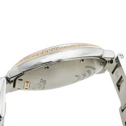 مملوكة مسبقًا Cartier Silver 18k Rose Gold Stainless Steel Diamond Ballon Bleu WE902081 Women's Wristwatch 36 mm