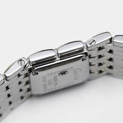 Pre Owned Cartier Mother of Pearl Stainless Steel Panthere Ruban W61002T9 Women's Wristwatch 22 mm