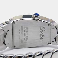 Pre Owned Cartier Silver Stainless Steel La Dona W660022I Women's Wristwatch 28 mm