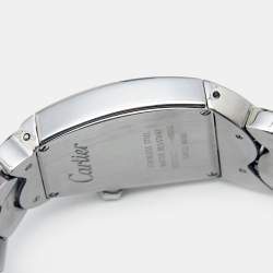 Pre Owned Cartier Silver Stainless Steel La Dona W660022I Women's Wristwatch 28 mm