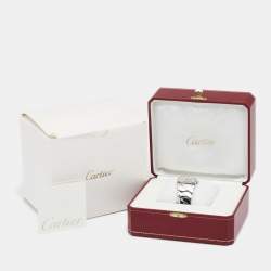 Pre Owned Cartier Silver Stainless Steel La Dona W660022I Women's Wristwatch 28 mm