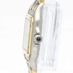 مملوكة مسبقًا Cartier Silver 18K Yellow Gold And Stainless Steel Panthere Quartz Women's Wristwatch 22 mm