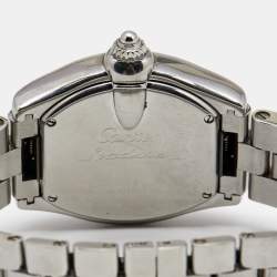 Pre Owned Cartier Pink Stainless Steel Roadster 2675 Women's Wristwatch 31 mm 
