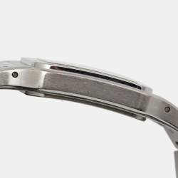 Pre Owned Cartier Cream Stainless Steel Santos Galbee 1564 Women's Wristwatch 29 mm