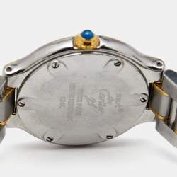 Pre Owned Cartier Silver 18k yellow Gold Stainless Steel Must 21 1340 Women's Wristwatch 28 mm