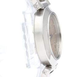 مملوكة مسبقًا Cartier Pink Stainless Steel Pasha W31024M7 Automatic Women's Wristwatch 35 mm